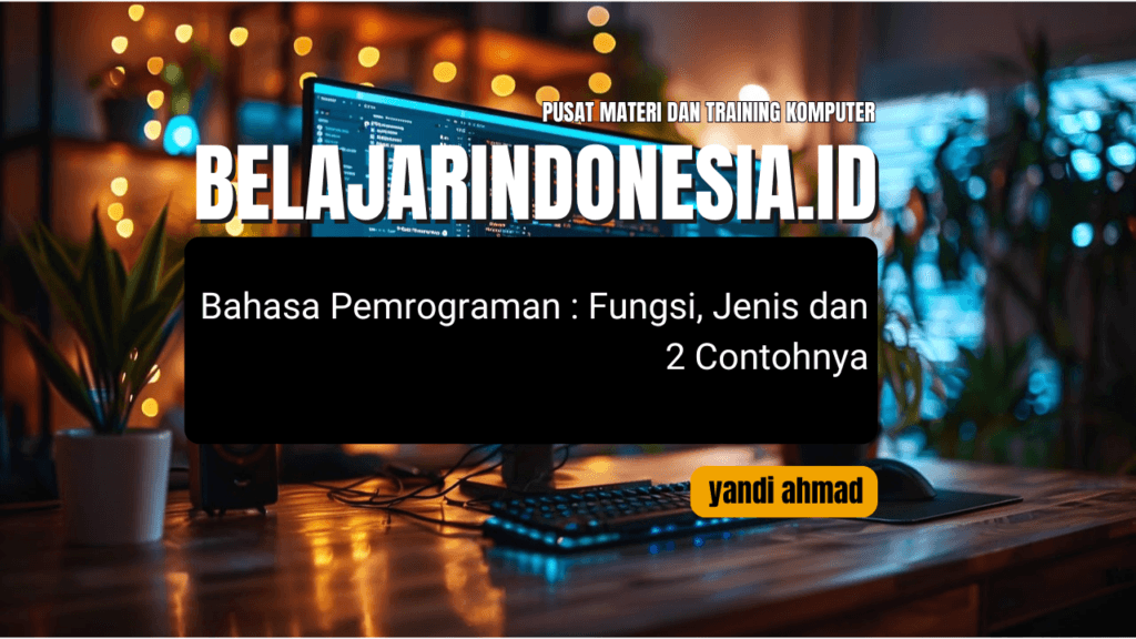 Bahasa Pemrograman Komputer