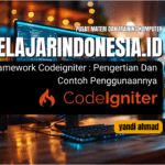 belajarindonesia.id Framework Codeigniter