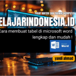 tabel di microsoft word