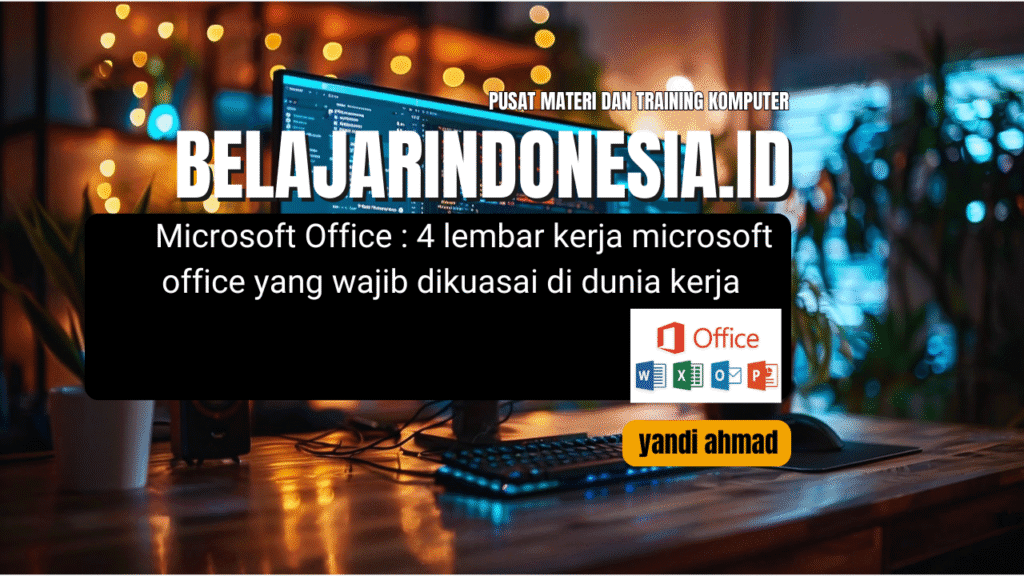 Microsoft Office : 4 lembar kerja microsoft office yang wajib dikuasai di dunia kerja